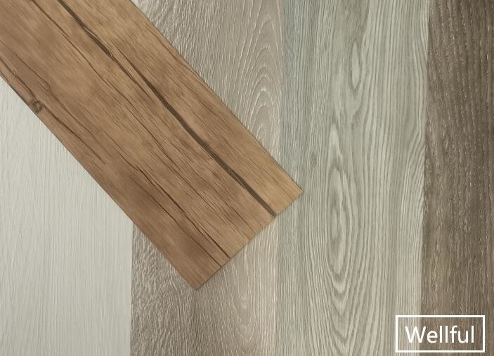 2.0mm Dry Back Waterproof Luxury Vinyl Flooring Wood Embossed Fire Resistance